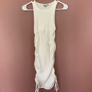 Adika Bee Ruched Ribbed Mini Dress, Size S